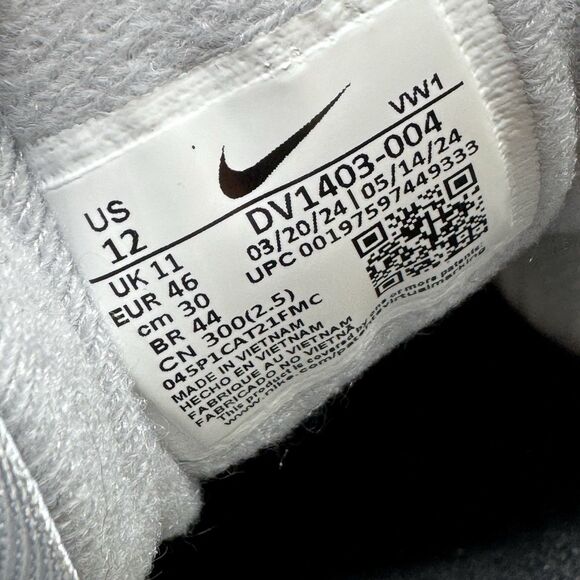 NEW Nike Air Max 1 ‘86 OG Golf Cleats Gray Men’s Sz 12 DV1403-004 main image 4